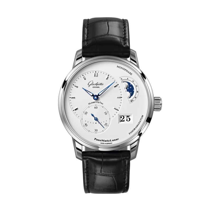 Glash&uuml;tte Original PanoMatic Lunar 40mm Mens Watch 1-90-02-42-32-05