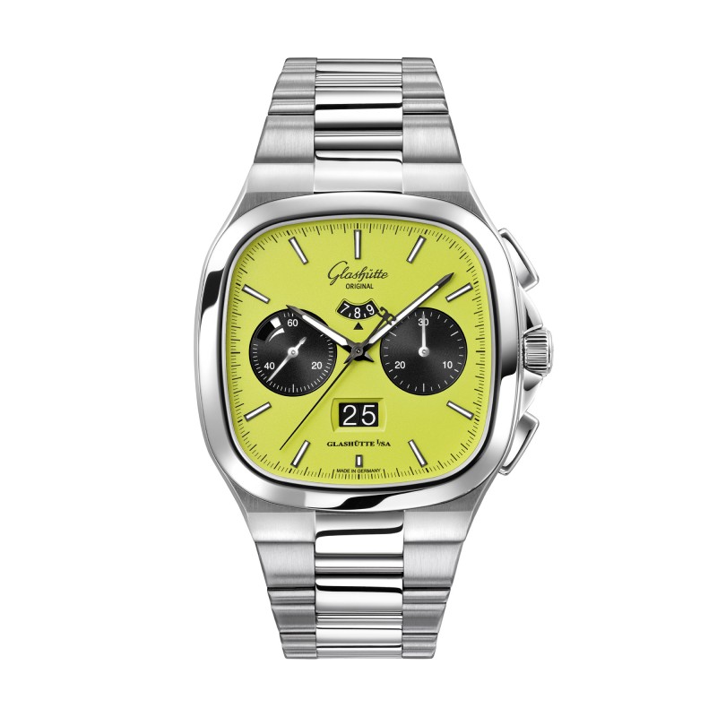 Glashütte Original Seventies Fusion Chronograph Panorama Date Watch 1-37-02-19-02-70