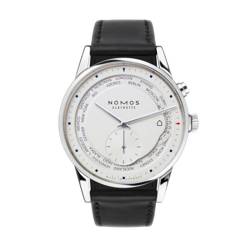 NOMOS Glashütte Zurich World Time 40mm Mens Watch 805