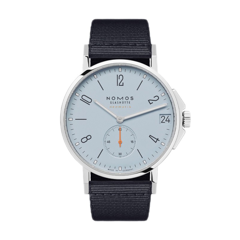 NOMOS Glashutte Ahoi Neomatik 38mm Date Sky Automatic Watch 526