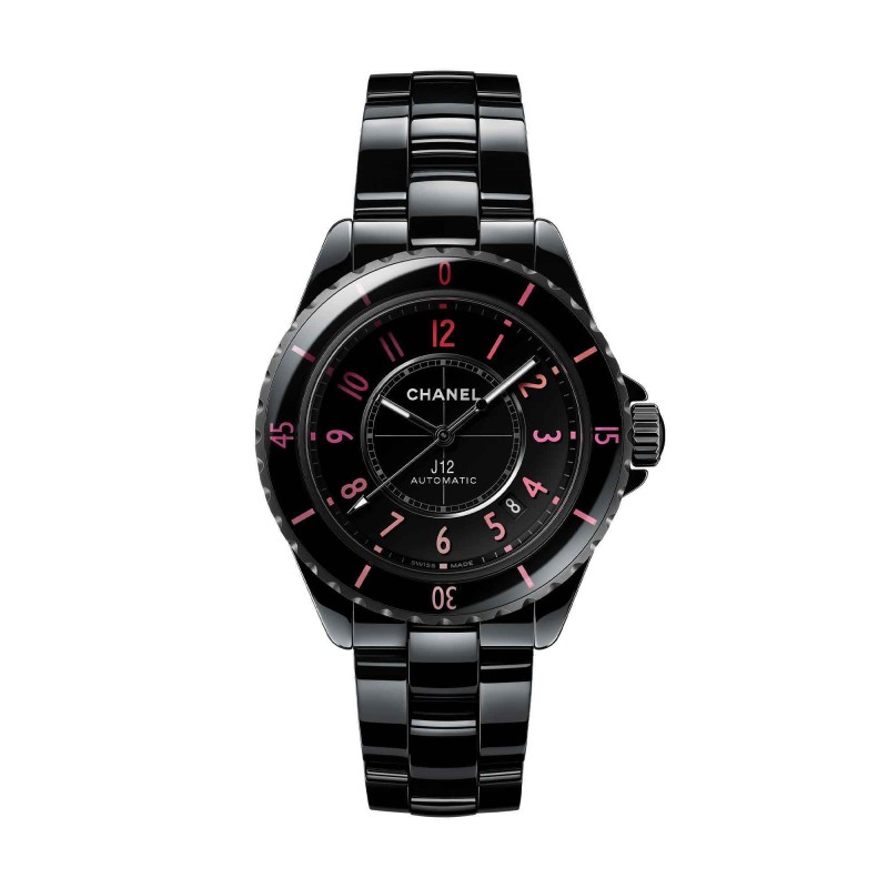 CHANEL J12 BLUSH CALIBRE 12.1 38MM LIMITED EDITION WATCH H10312