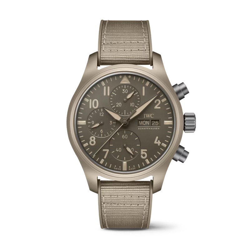 IWC Schaffhausen Pilot's Chronograph 41 Top Gun Mojave Desert Mens Watch IW389402