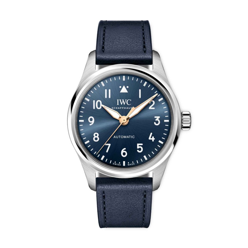 IWC Pilots Blue Dial Blue Strap