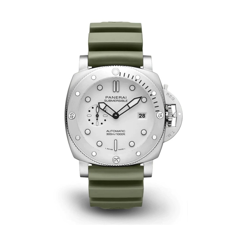 Ex-Display Panerai Submersible QuarantaQuattro Bianco 44mm Men's Watch PAM01226