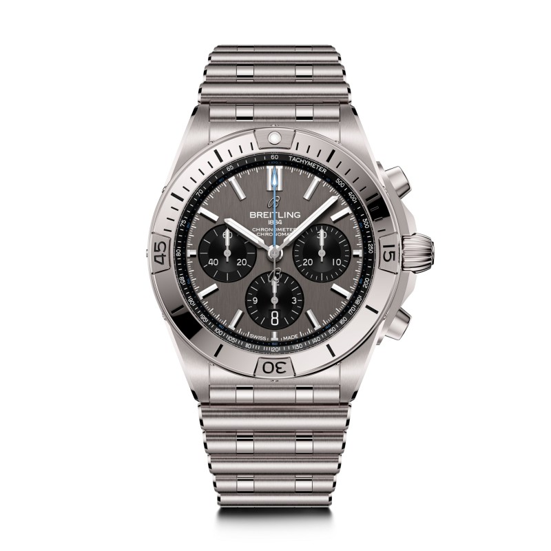 Breitling Chronomat 42mm Titanium Mens Watch EB0134101M1E1