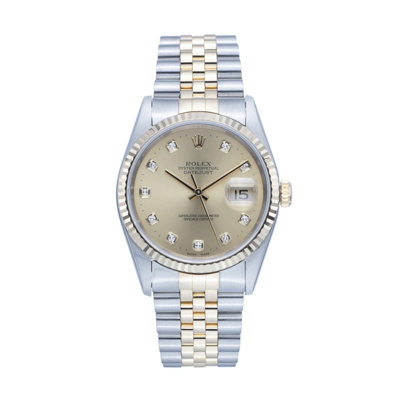 Pre-Owned Rolex Gents Datejust 36mm Diamond Watch 16233