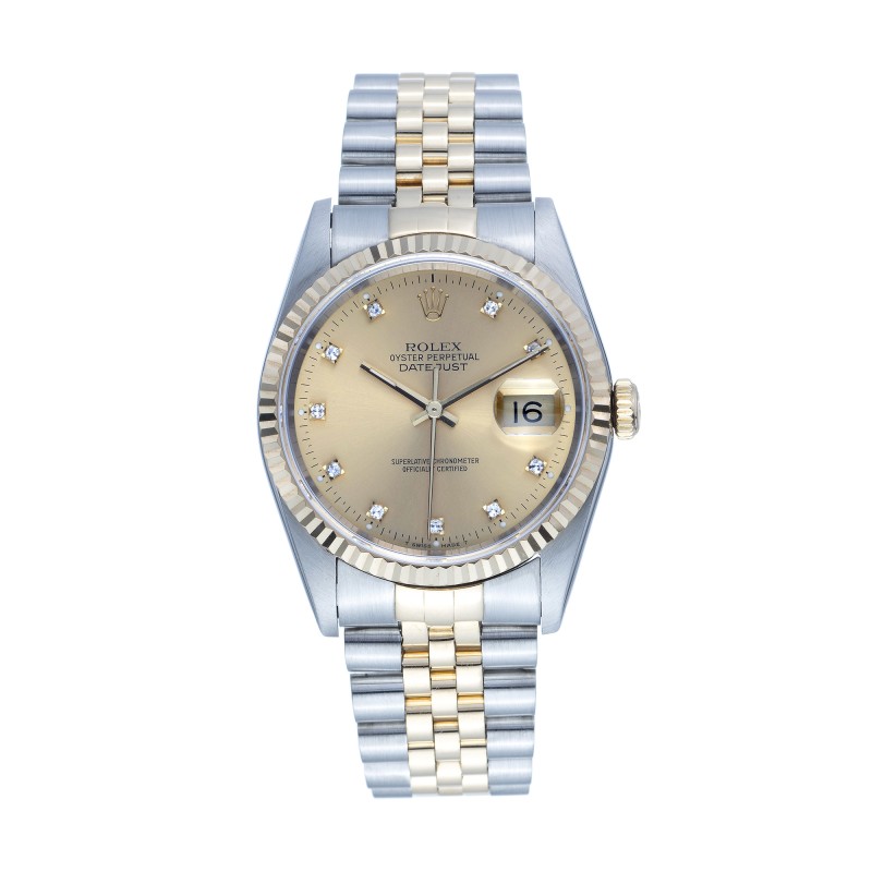 Pre-Owned Rolex Datejust Diamond 36mm Mens Watch 16233