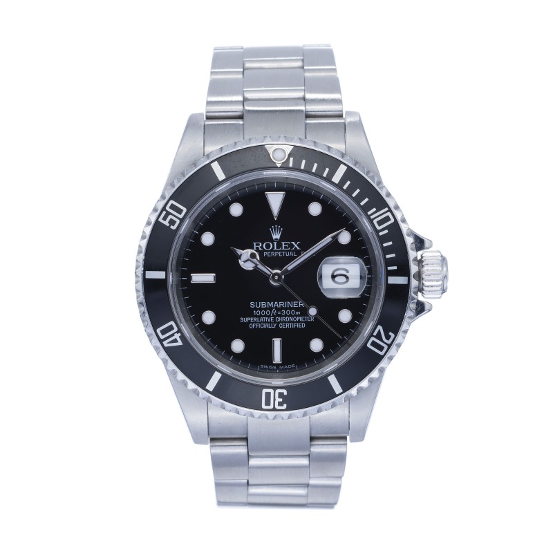 Pre-Owned Gents Rolex 40mm Submariner Watch 16610