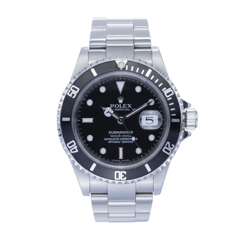 Pre-Owned Gents Rolex 40mm Submariner Watch 16610LN