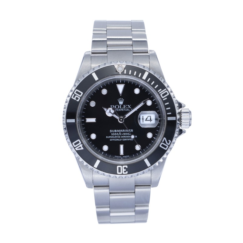 Pre-Owned Gents Rolex 40m Submariner Watch 16610LN