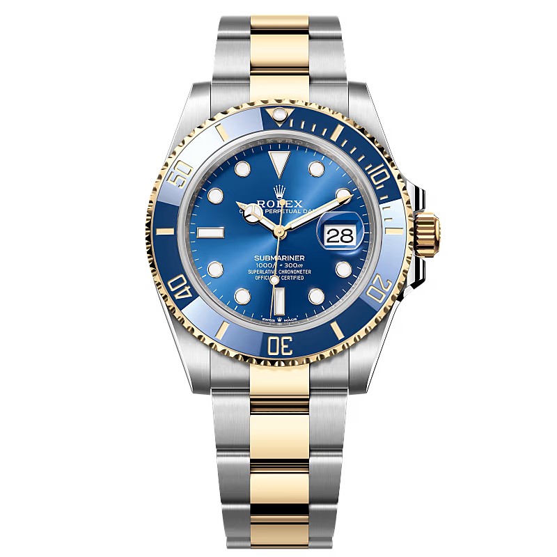 Pre-Owned Rolex Submariner Date 41mm Watch 126613LB Bimetal Blue