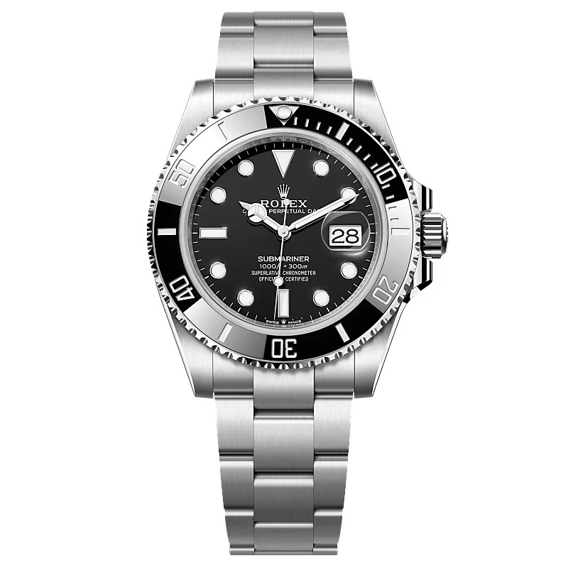 Pre-owned Rolex Submariner Date 41mm Watch 126610LN Steel Black