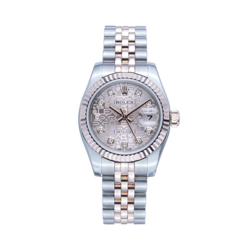 Pre-Owned Rolex Ladies 26mm Datejust Diamond Watch 179171