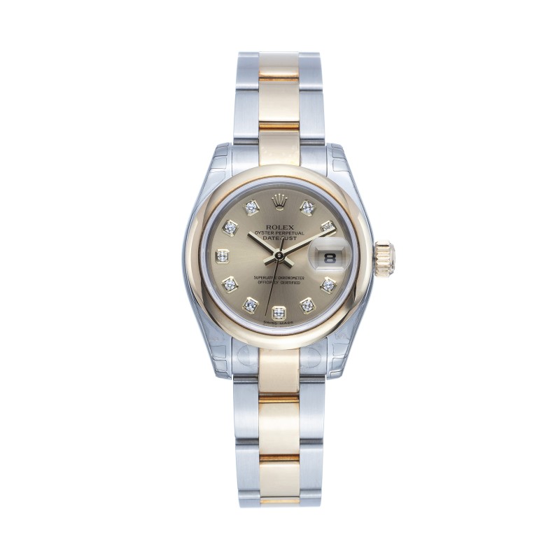Pre-Owned Rolex Ladies 26mm Datejust Diamond Watch 179173