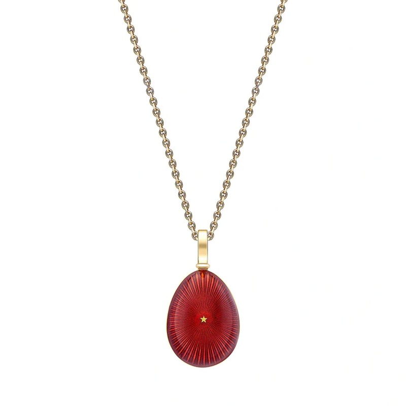 Fabergé Heritage Starburst Red Egg Pendant 2446FP3823