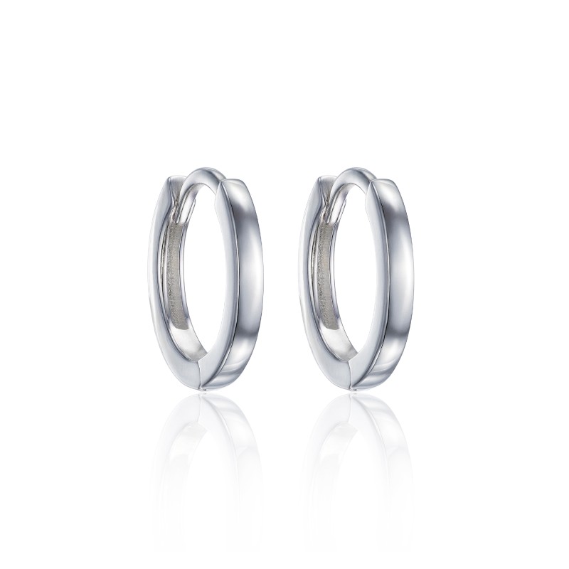 Silver Micro Hoop Earrings