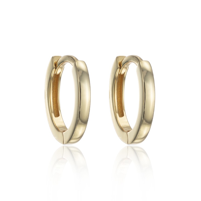 Yellow Gold Plated Micro Hoops
