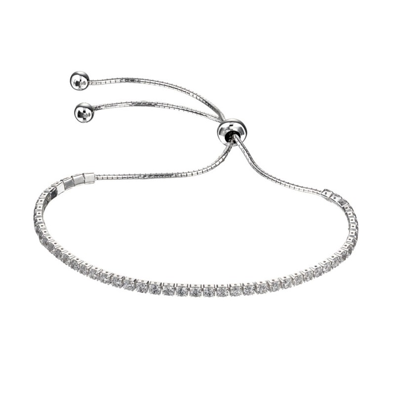 Silver Cubic Zirconia Tennis Bracelet