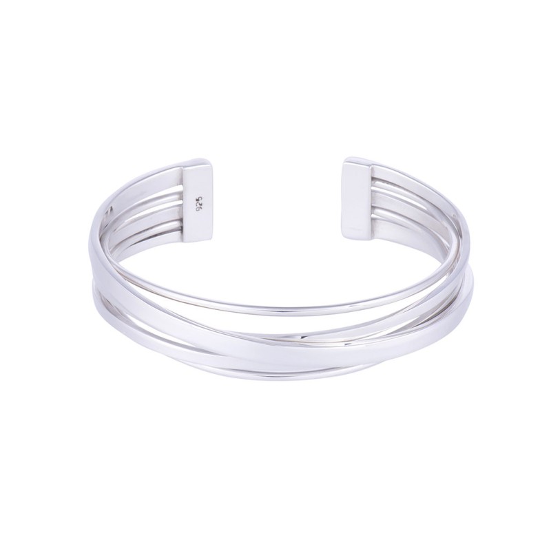 Silver Twisted Multistrand  Bangle