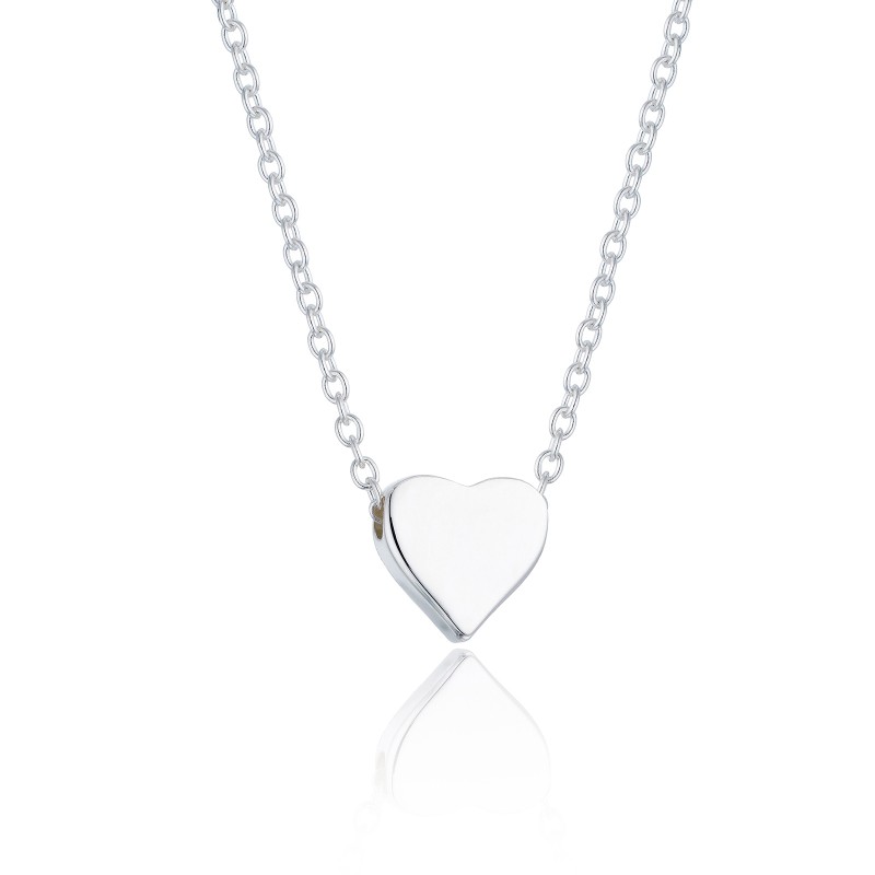 Silver Single Heart Necklet
