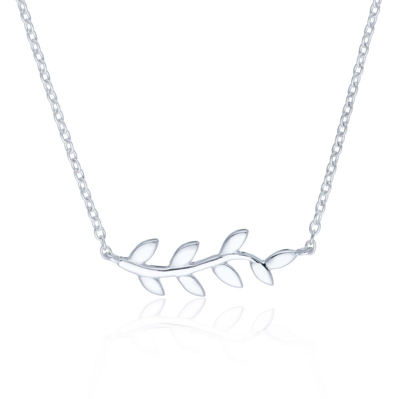 Sterling Silver Leaf Necklace