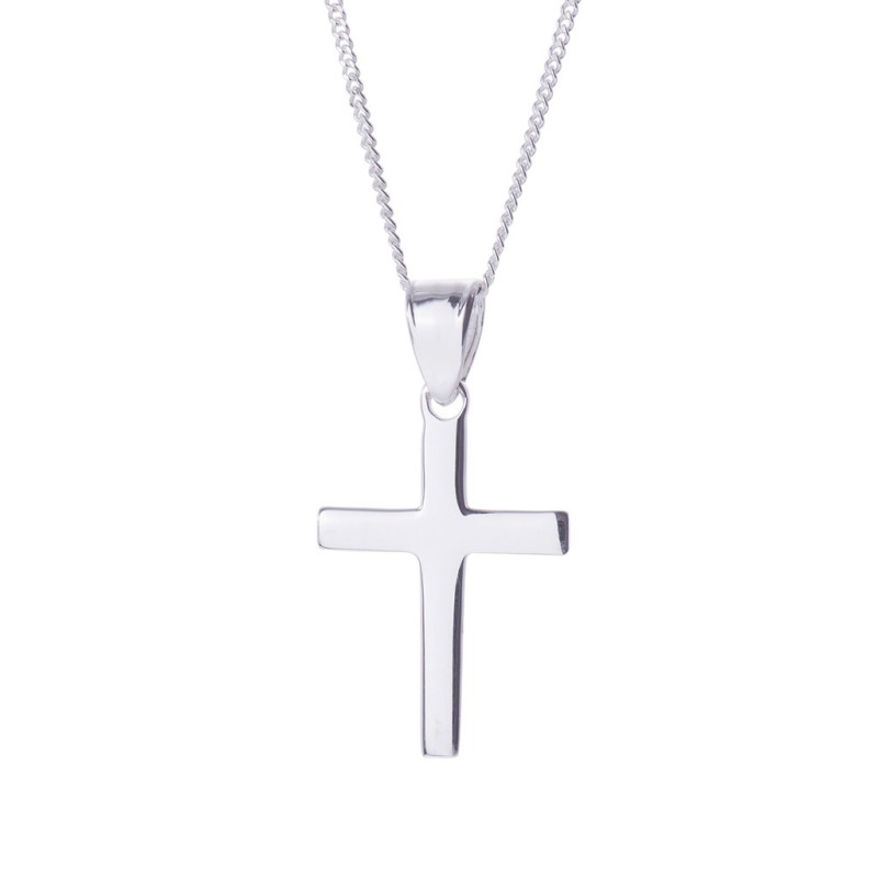 Silver Plain Cross Pendant