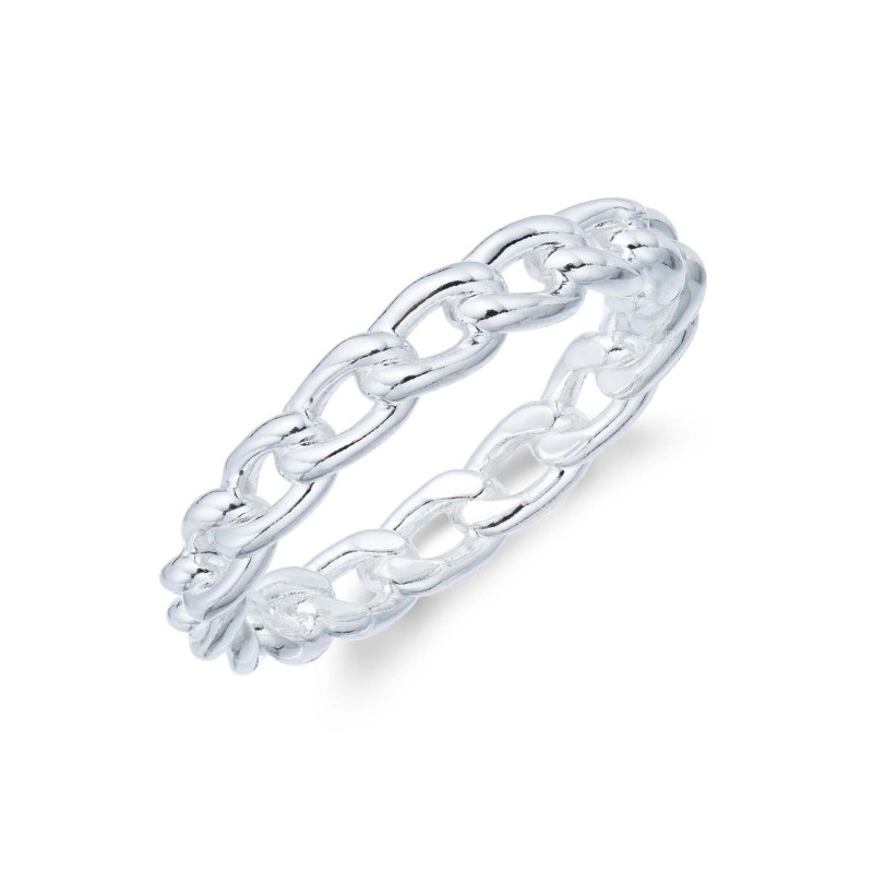 Sterling Silver Link Ring