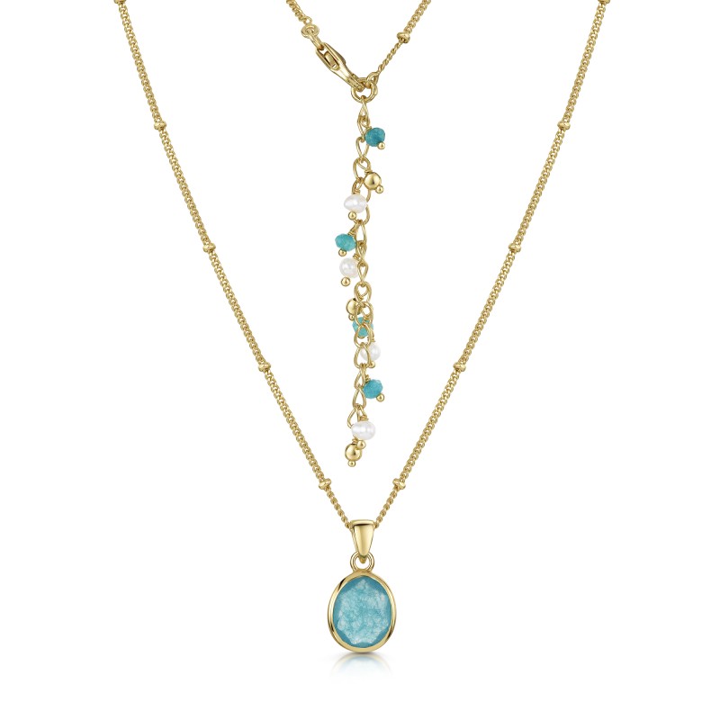 18ct Yellow Gold Vermeil Green White Jade Pendant