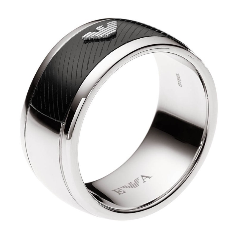Armani Gents Signature Logo Ring