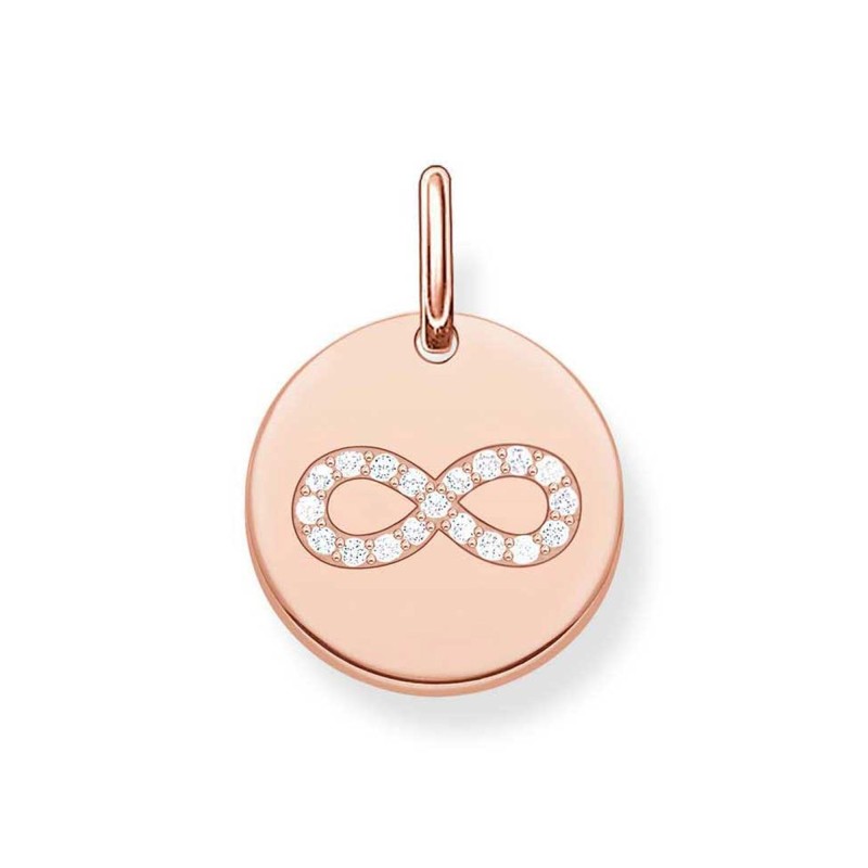 Thomas Sabo Rose Gold Infinity Love Circle Pendant LBPE0004-416-14