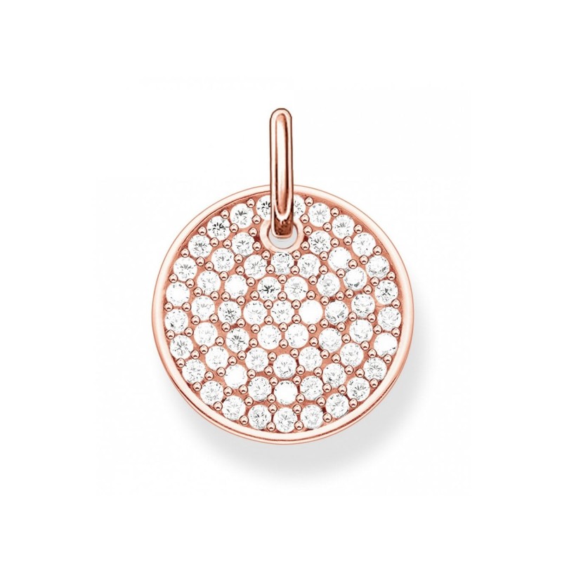 Thomas Sabo Rose Gold Cubic Zirconia Circle Pendant LBPE0011-416-14
