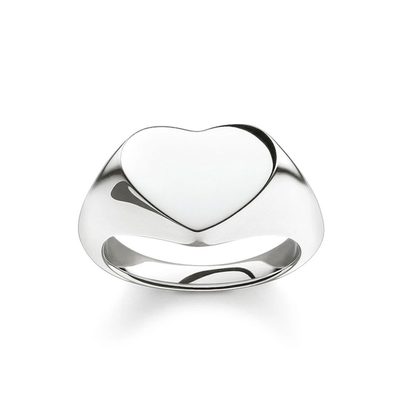 Thomas Sabo Sterling Silver Heart Signet Ring TR2083-001-12