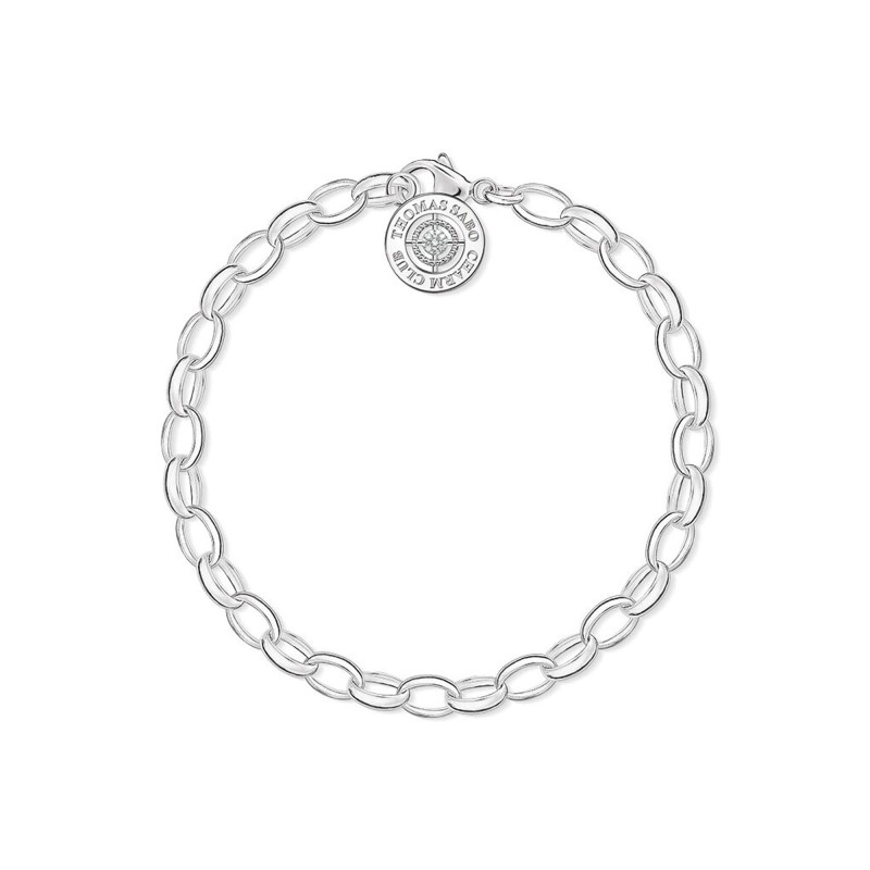 Thomas Sabo Charm Club 10th Anniversary Diamond Charm Bracelet 16cm