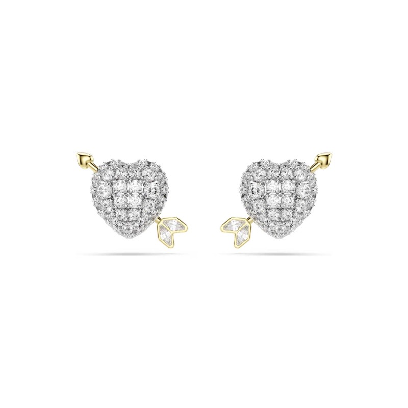 Swarovski Idyllia Crystal Heart with Arrow Stud Earrings 5737298