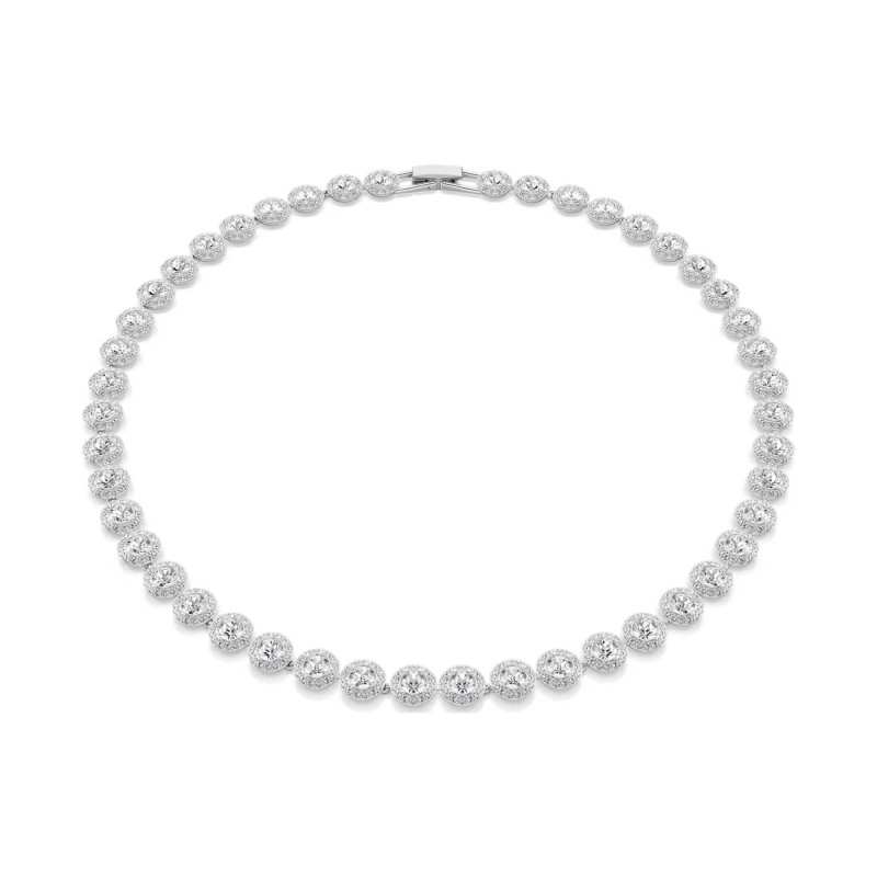 Swarovski Una Angelic White Crystal Rhodium Plated Necklace 5117703