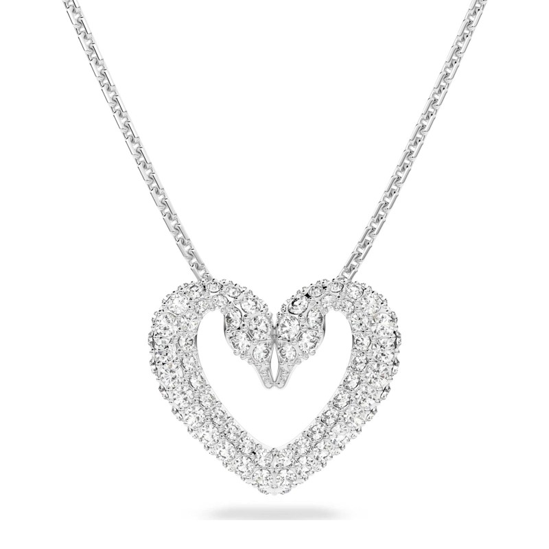 Swarovski Una Double Swan Emblem Necklace 5625533