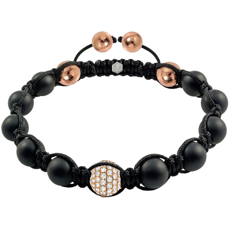 Tresor Paris Gold Plated & Rose Gold Crystal Bracelet