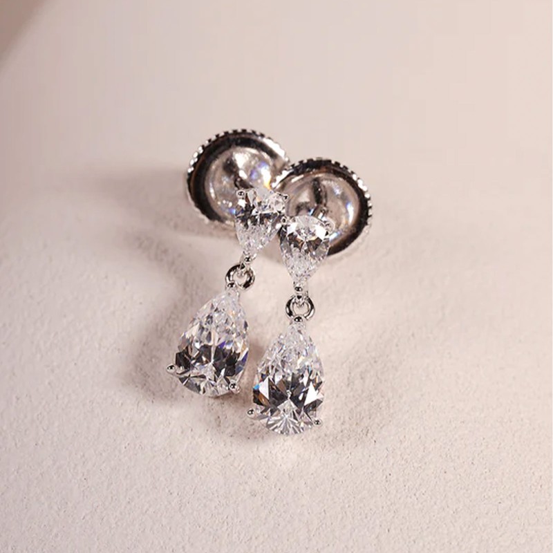 CARAT* London Baby Arabella Silver Drop Earrings CE925W-ARAB-BABY