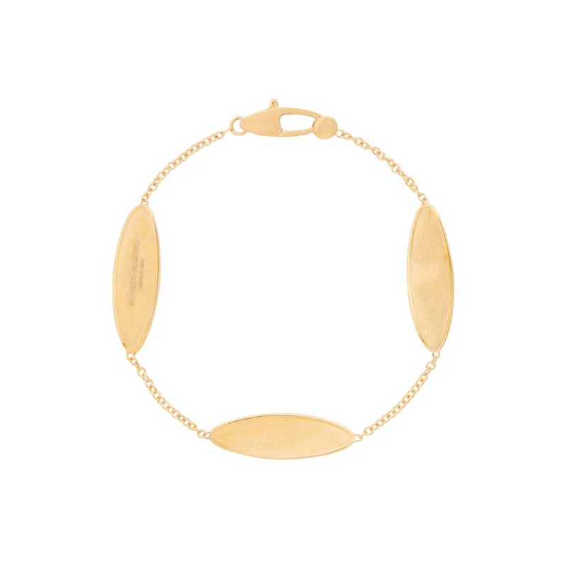 Marco Bicego Lunaria Twist 18ct Yellow Gold Leaf Bracelet BB2896 Y 02