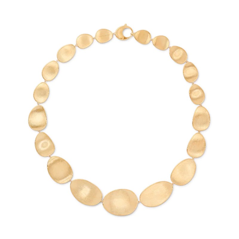 Marco Bicego Lunaria 18ct Yellow Gold Medium Graduated Collar Necklace CB1777 Y 02