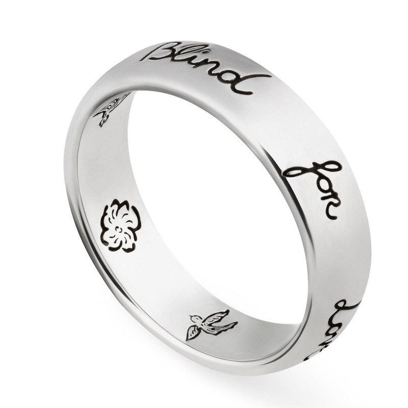 Gucci Blind for Love Silver Ring YBC455247001