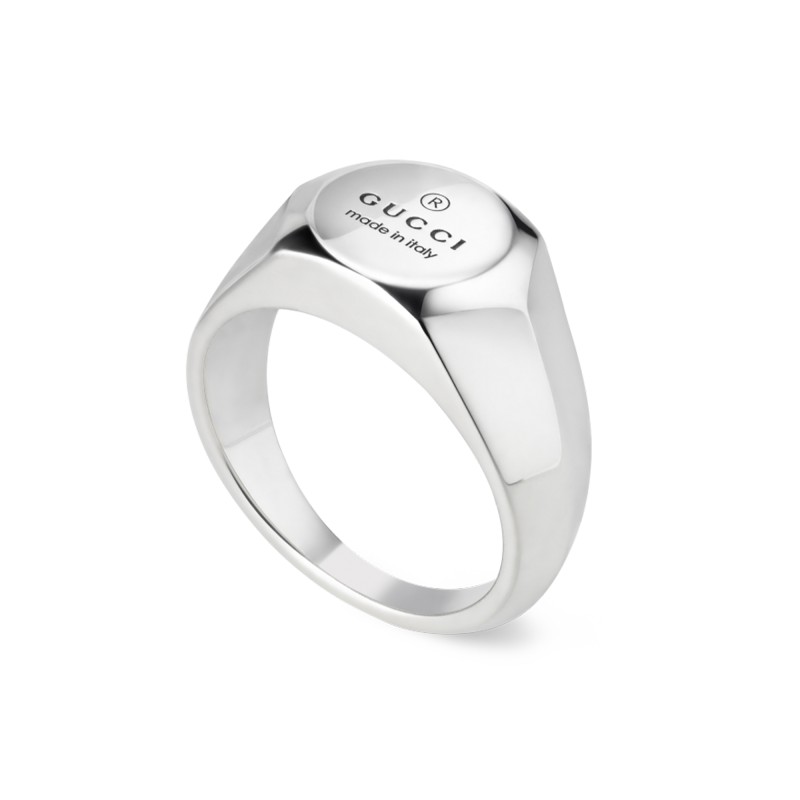 Gucci Trademark Sterling Silver Ring YBC779162002