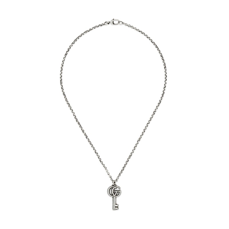 Gucci GG Marmont Key Sterling Silver Necklace YBB627757002