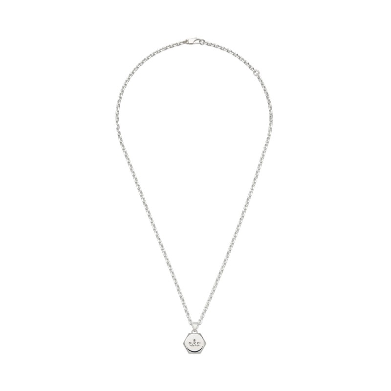 Gucci Trademark Sterling Silver Necklace YBB779175002
