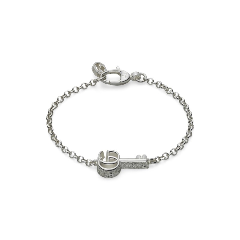 Gucci GG Marmont Silver Bracelet YBA63220700217 - Size M