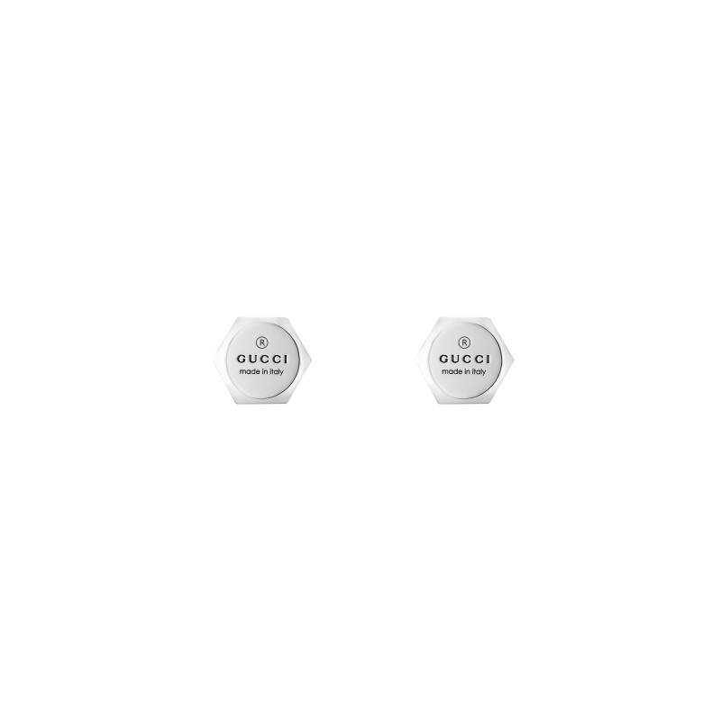 Gucci Trademark Sterling Silver Stud Earrings YBD779171002