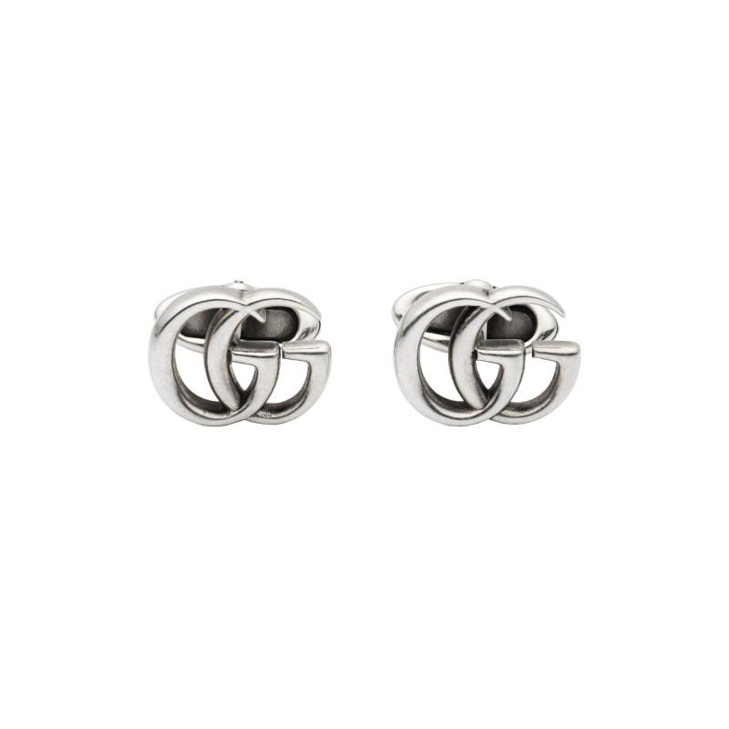 Gucci Interlocking Sterling Silver Cufflinks YBE577299001