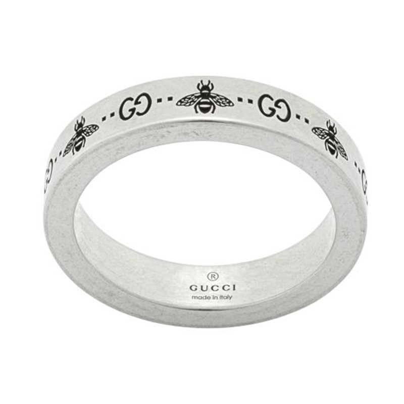 Gucci Signature Bee Ring Silver 4mm YBC729898002