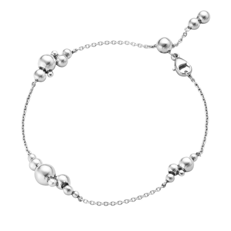 Georg Jensen Moonlight Grapes Silver Chain Bracelet 2001415