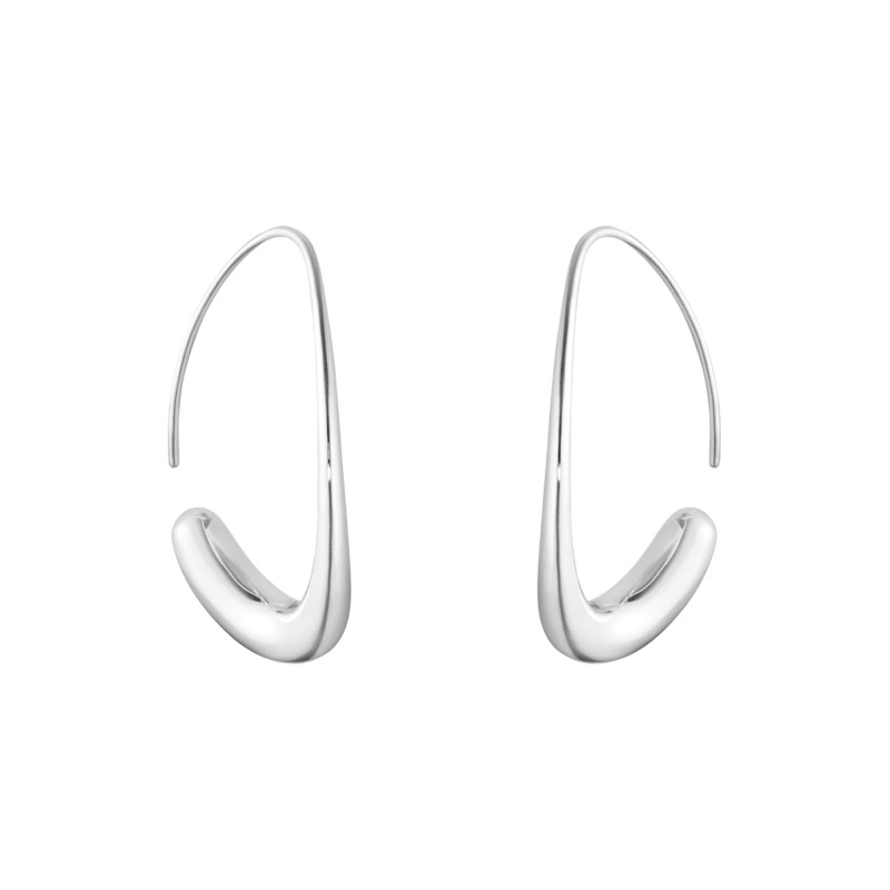 Georg Jensen Offspring Silver Open Hoop Earrings 10016947